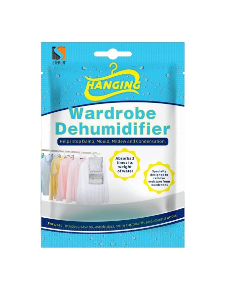 Set of 6 Hanging Interior Wardrobe Dehumidifier - 210g Each Bag - Idea