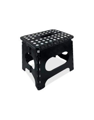 Foldable 11 Inch Step Stool With Carry Handle & Anti Skid Footpad For 
