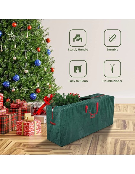 Waterproof Strong 2.4M Hight Christmas Tree Storage Bag With Double Zi