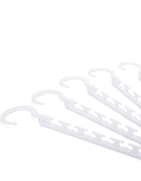 Space Saving Plastic Magic Hangers 10 Pack White