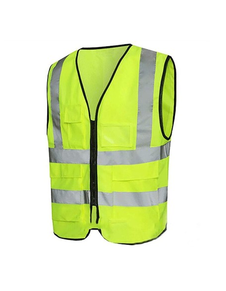 Hi Vis Safety WaistCoat Yellow Vest With High Reflective Visibility st